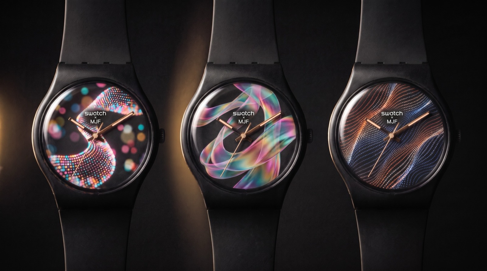 Three dials from three recordings
